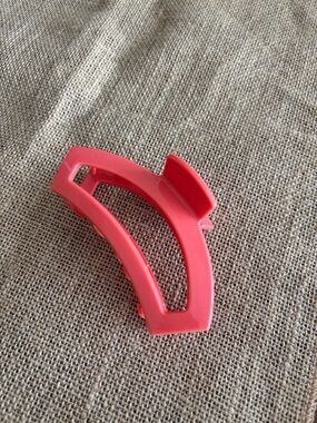 Coral Pink Teleties Large Open Claw Clip
